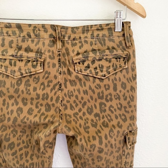 FRAME Cheetah Cargo Skinny Jeans Stretch Mid-Rise Cropped Size 28 NWT - Picture 7 of 10